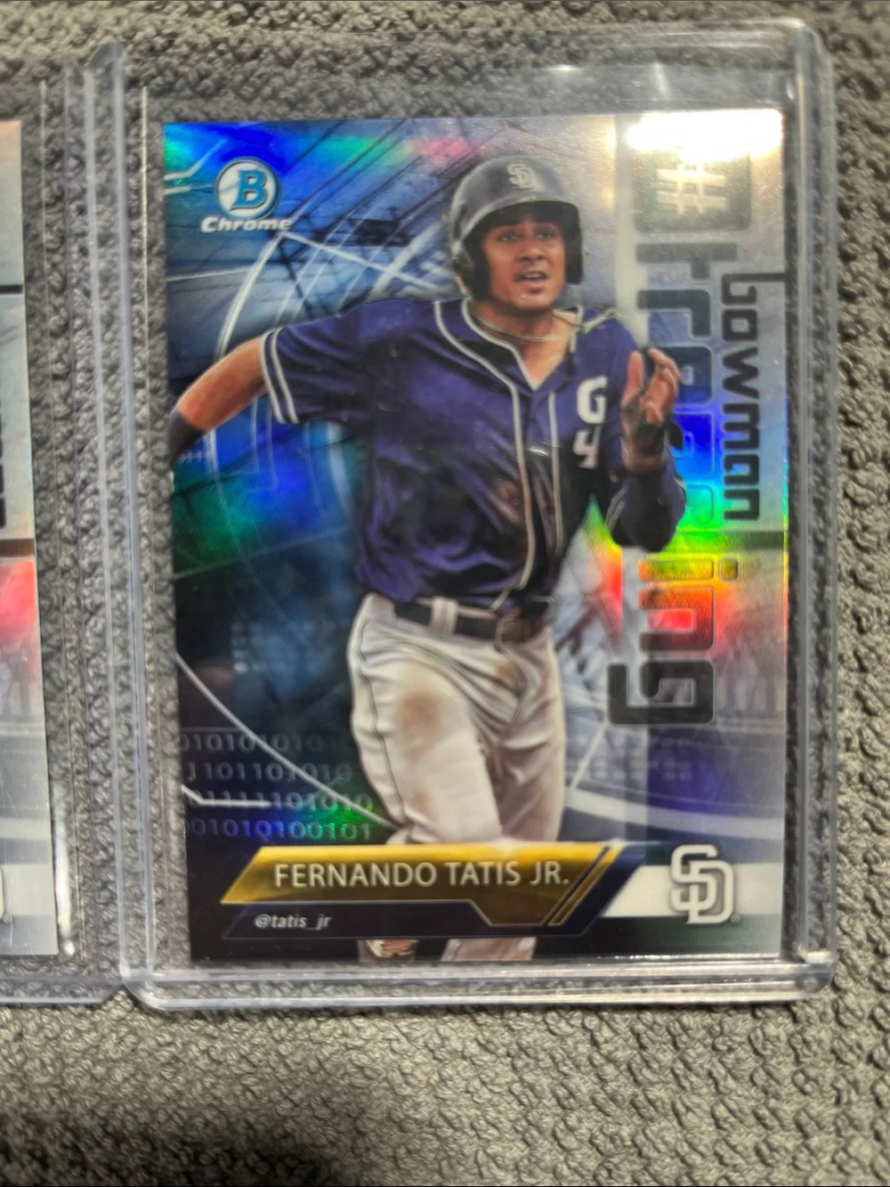 Lot (2) 2018 Bowman Chrome Trending Refractor Fernando Tatis Jr Rookie Card (RC)